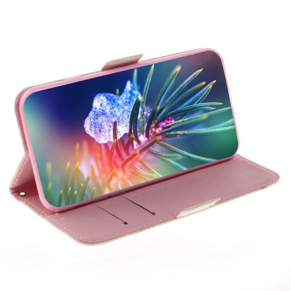 Lederhüllen Für Samsung Galaxy S21 FE Mit Kordel Tanga-panda-liebe