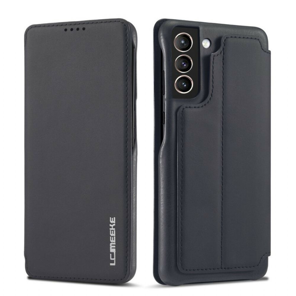 Schutzhülle Für Samsung Galaxy S21 FE Flip Case Lc.imeeke Ledereffekt