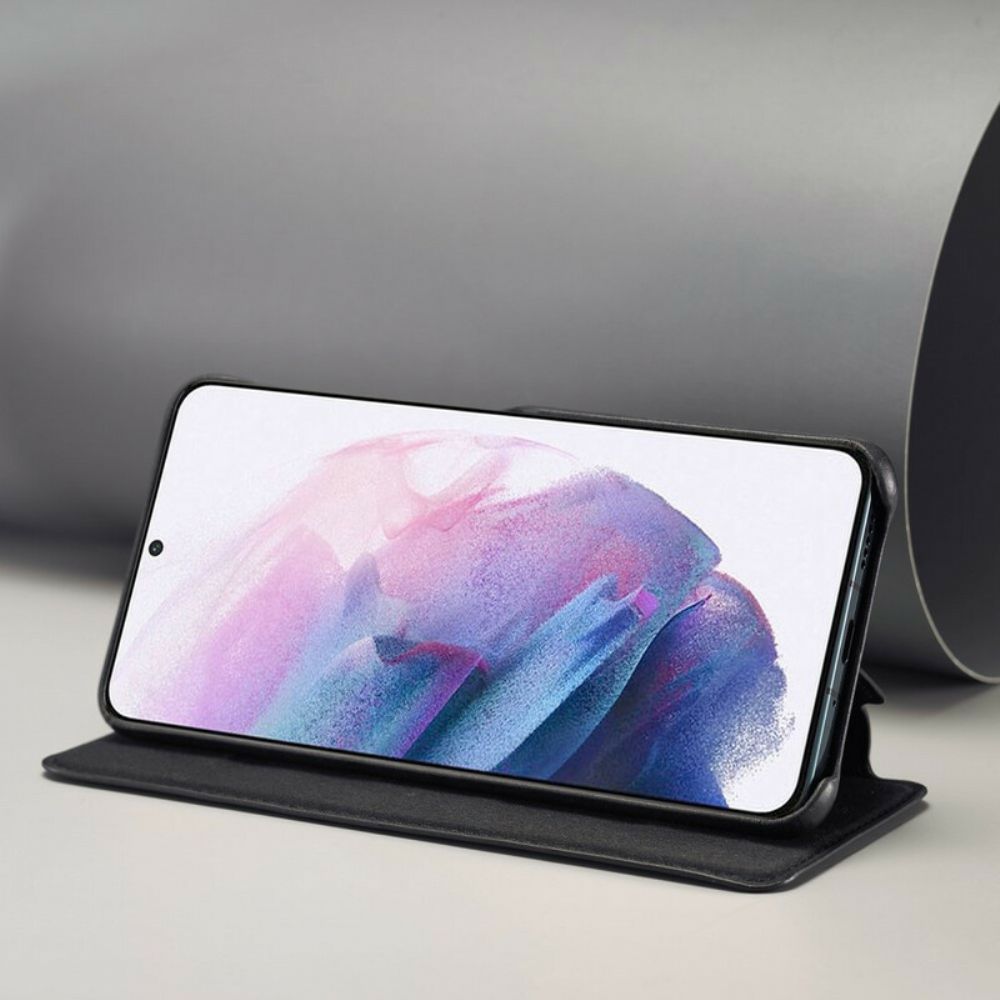 Schutzhülle Für Samsung Galaxy S21 FE Flip Case Lc.imeeke Ledereffekt