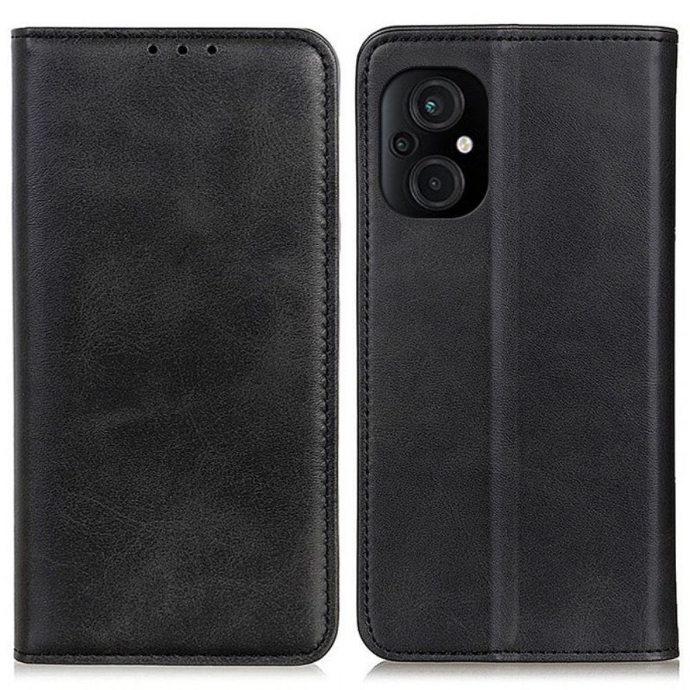 Schutzhülle Für Poco M5 Flip Case Spaltleder
