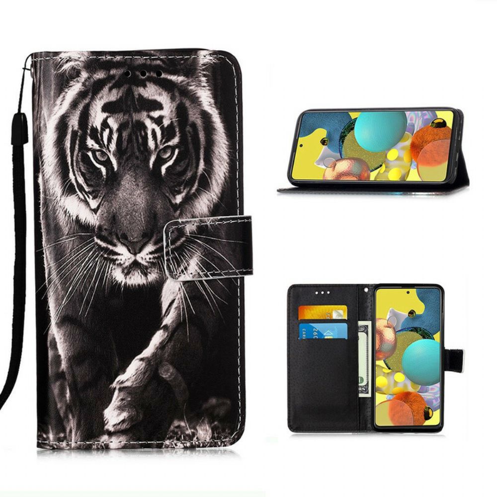 Flip Case Für Samsung Galaxy A51 5G Nachtiger