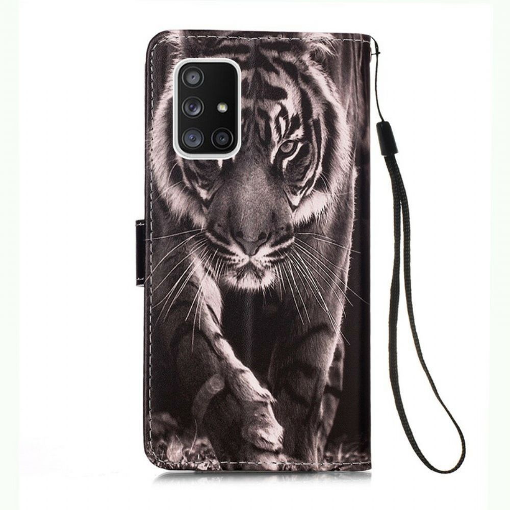 Flip Case Für Samsung Galaxy A51 5G Nachtiger