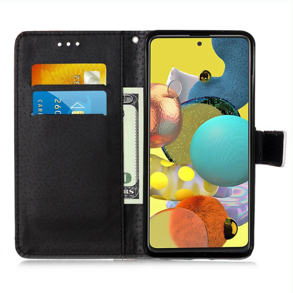 Flip Case Für Samsung Galaxy A51 5G Nachtiger