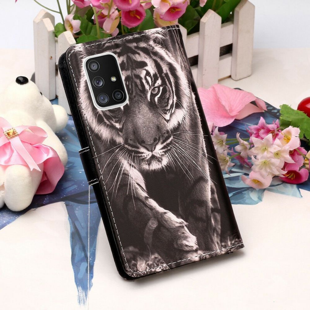 Flip Case Für Samsung Galaxy A51 5G Nachtiger