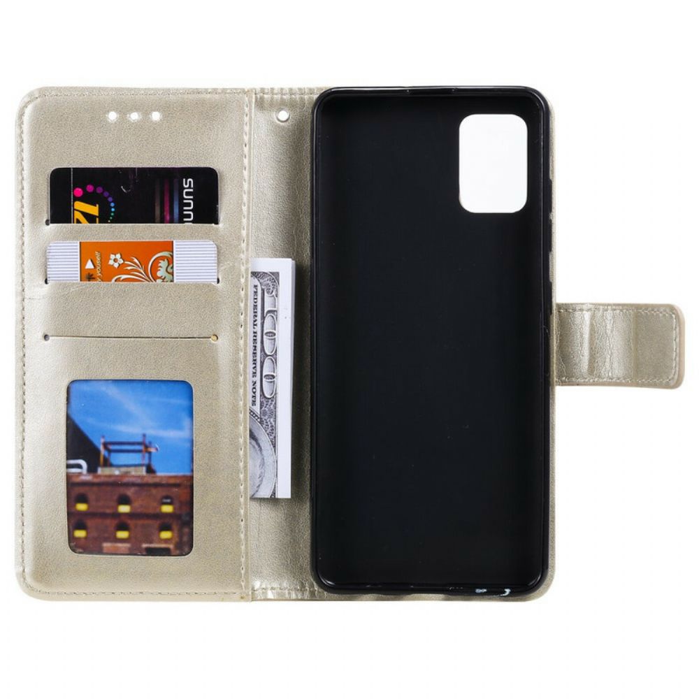 Flip Case Für Samsung Galaxy A51 5G Sonnen-mandala
