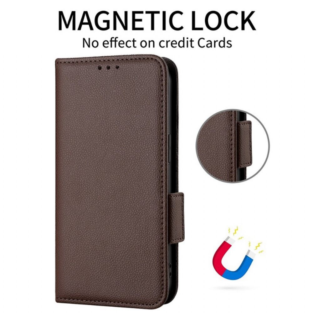 Lederhüllen Für Samsung Galaxy A51 5G Flip Case Doppelte Neue Farbklappe