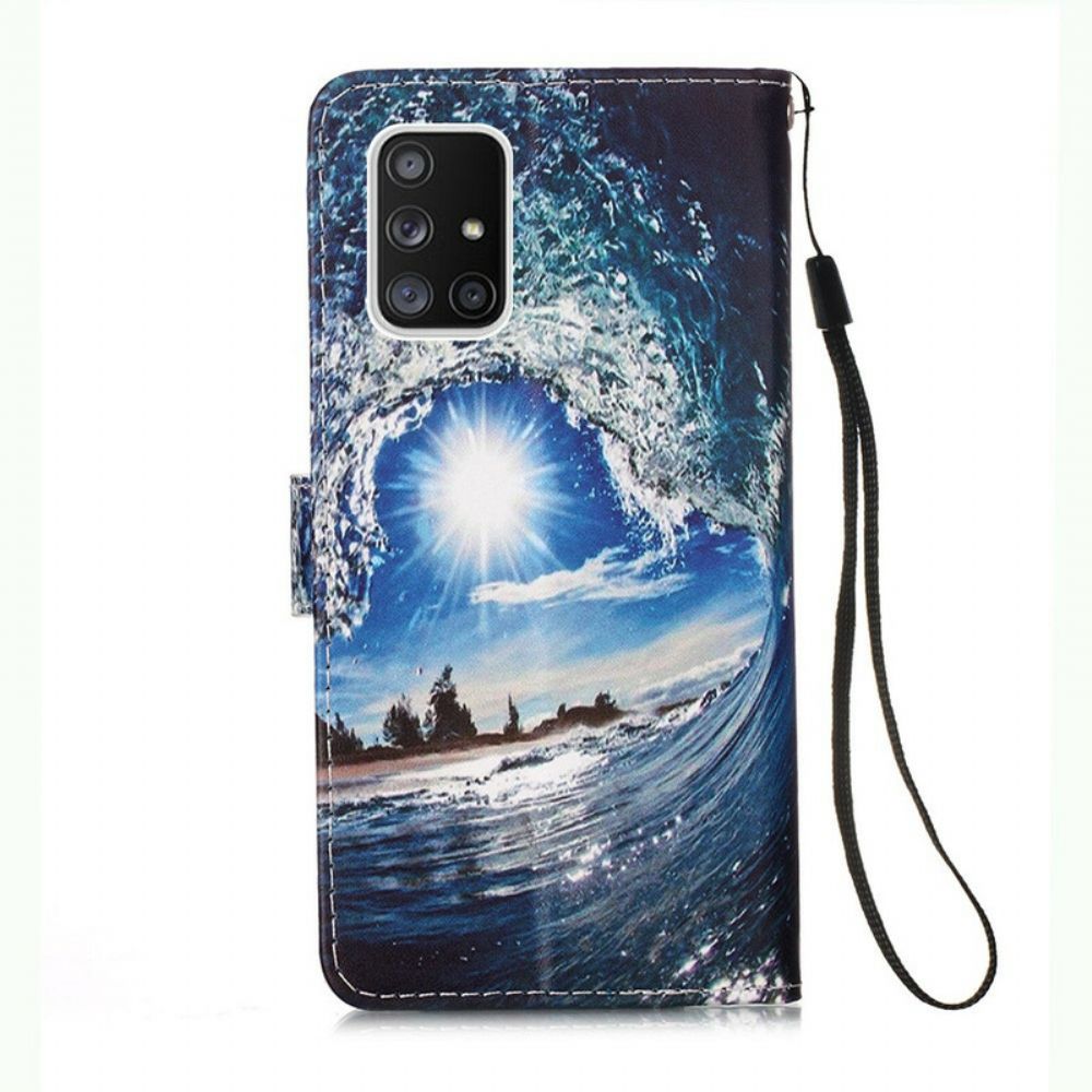 Lederhüllen Für Samsung Galaxy A51 5G Kiff Die Welle