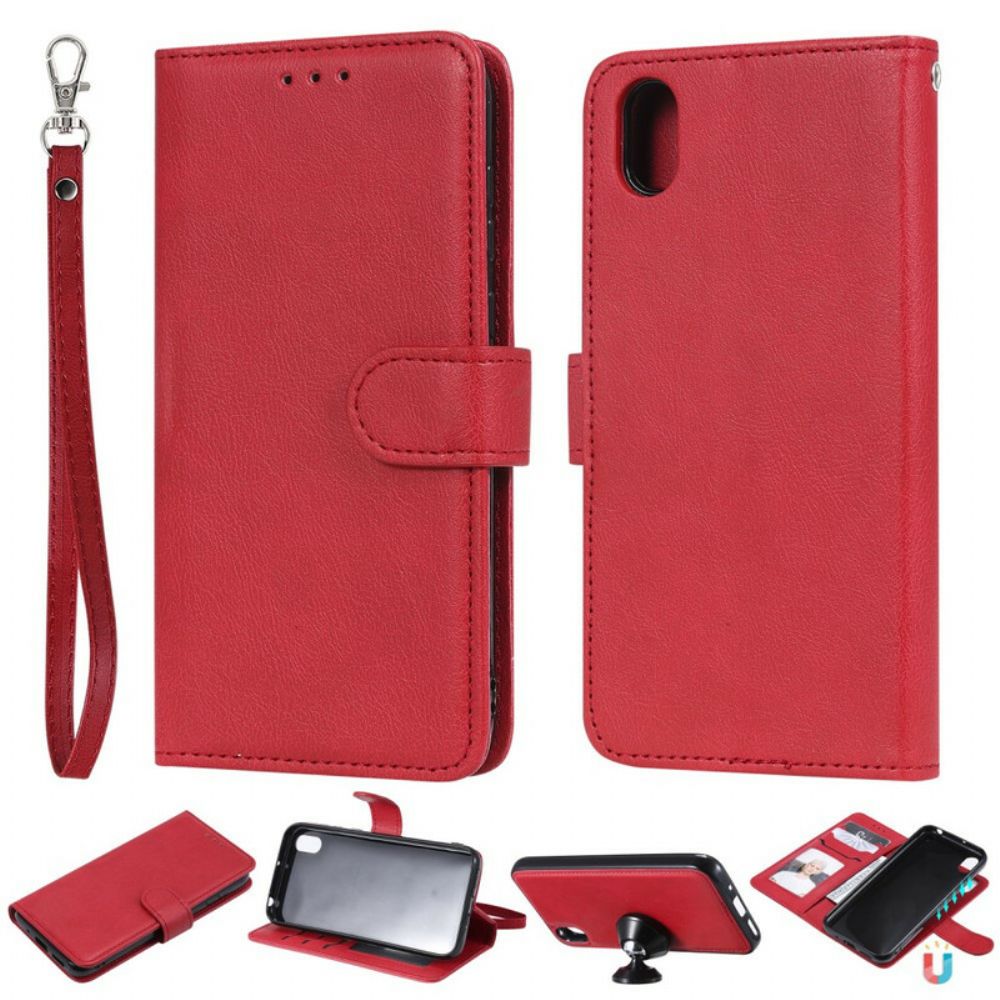 Hülle Flip Case Für / Honor 8S Mit Kordel Abnehmbarer Riemen
