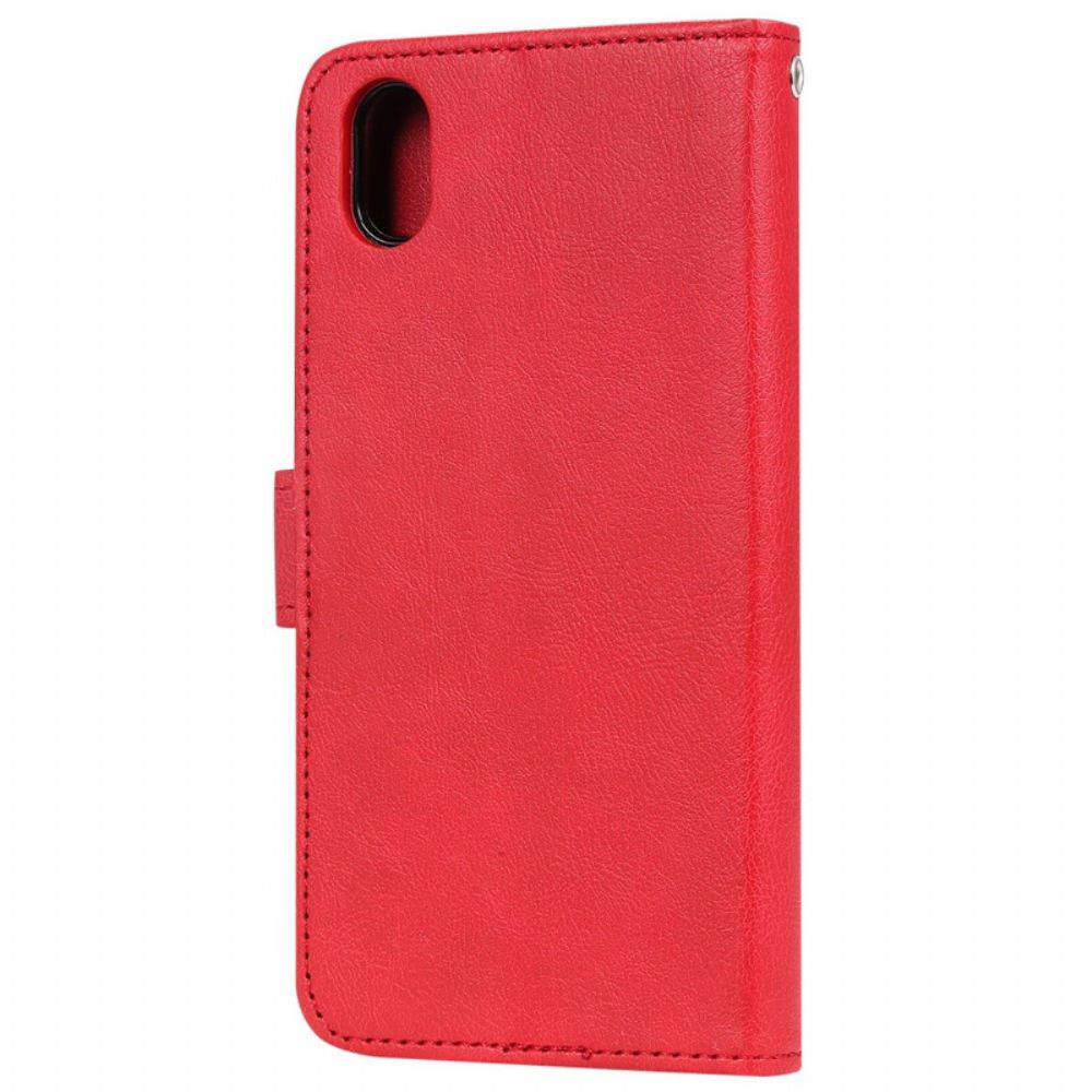 Hülle Flip Case Für / Honor 8S Mit Kordel Abnehmbarer Riemen