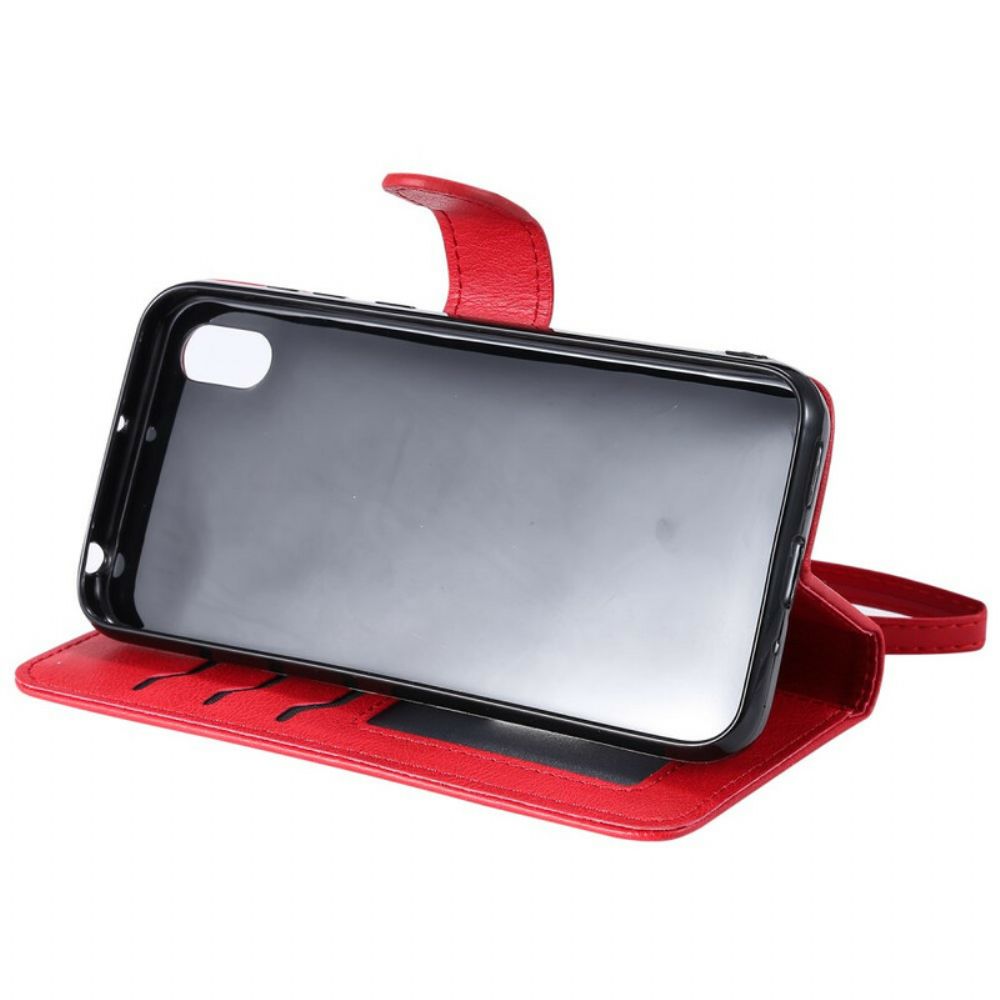 Hülle Flip Case Für / Honor 8S Mit Kordel Abnehmbarer Riemen