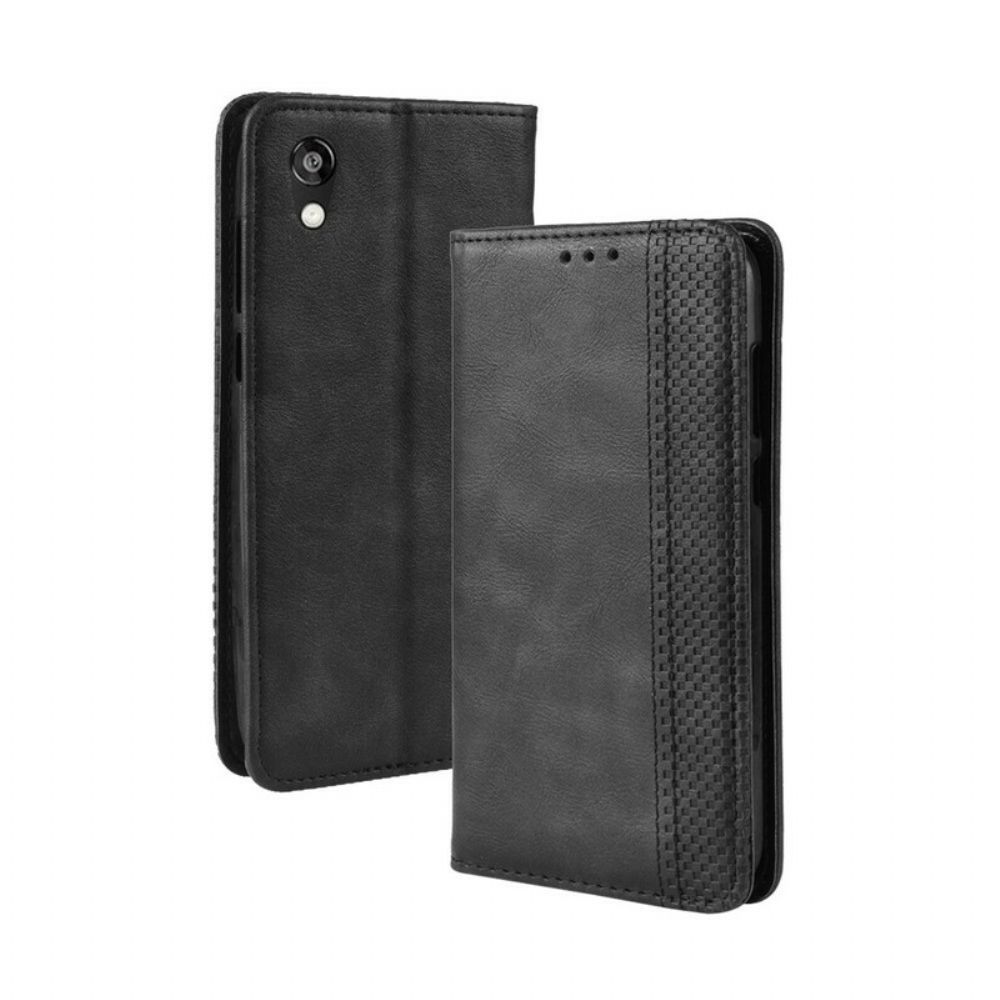 Schutzhülle Für / Honor 8S Flip Case Stilisierter Vintage-leder-effekt