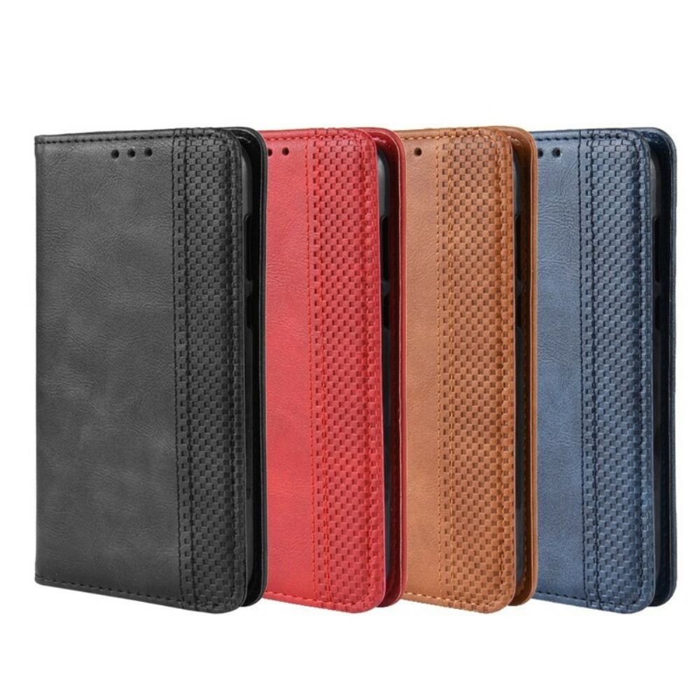 Schutzhülle Für / Honor 8S Flip Case Stilisierter Vintage-leder-effekt