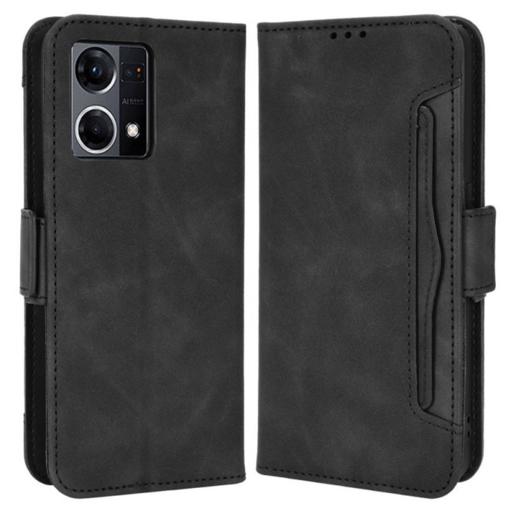 Flip Case Für Oppo Reno 7 Erstklassige Multi-karte