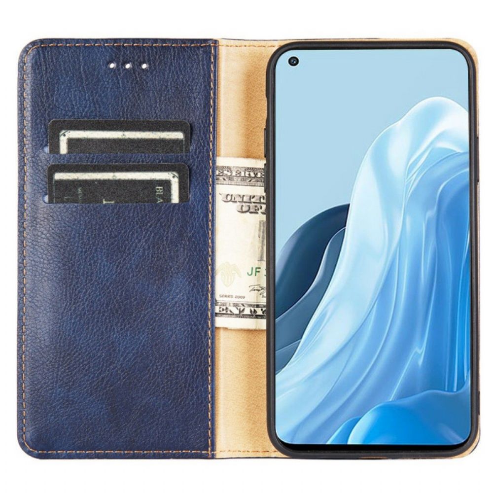 Flip Case Für Oppo Reno 7 Vintage-design