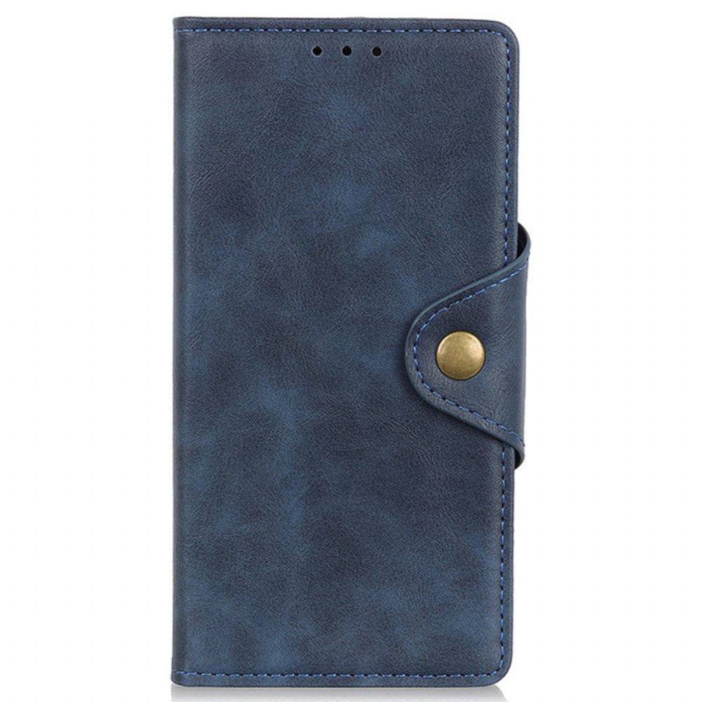 Lederhüllen Für Oppo Reno 7 Kunstlederknopf