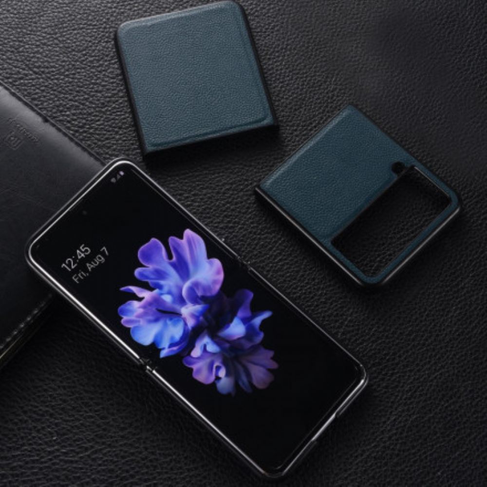 Handyhülle Für Samsung Galaxy Z Flip 3 5G Flip Case Echtes Leder