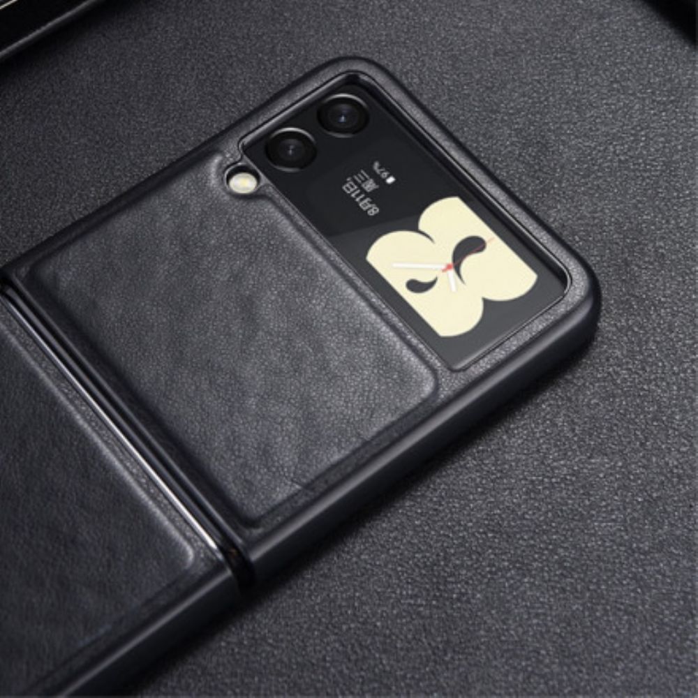 Handyhülle Für Samsung Galaxy Z Flip 3 5G Flip Case Nähte In Lederoptik