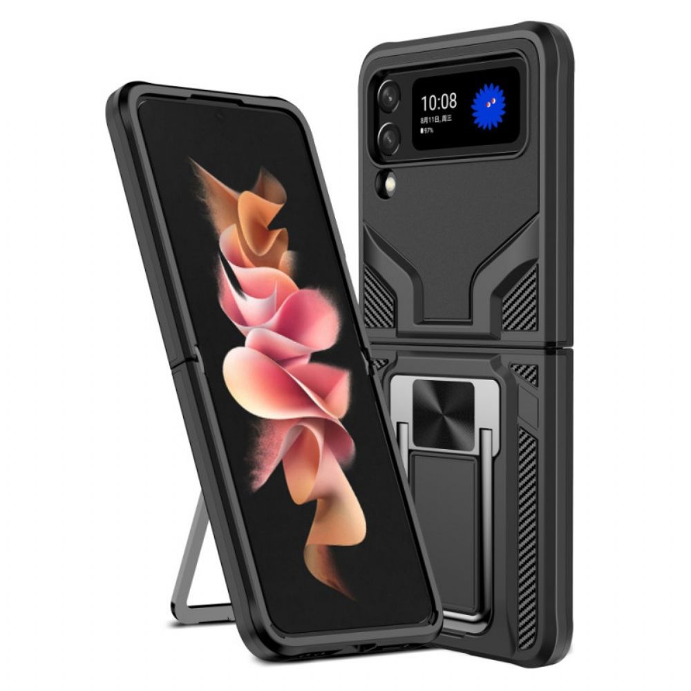 Handyhülle Für Samsung Galaxy Z Flip 3 5G Flip Case Premium-ring