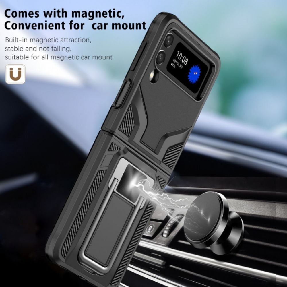 Handyhülle Für Samsung Galaxy Z Flip 3 5G Flip Case Premium-ring