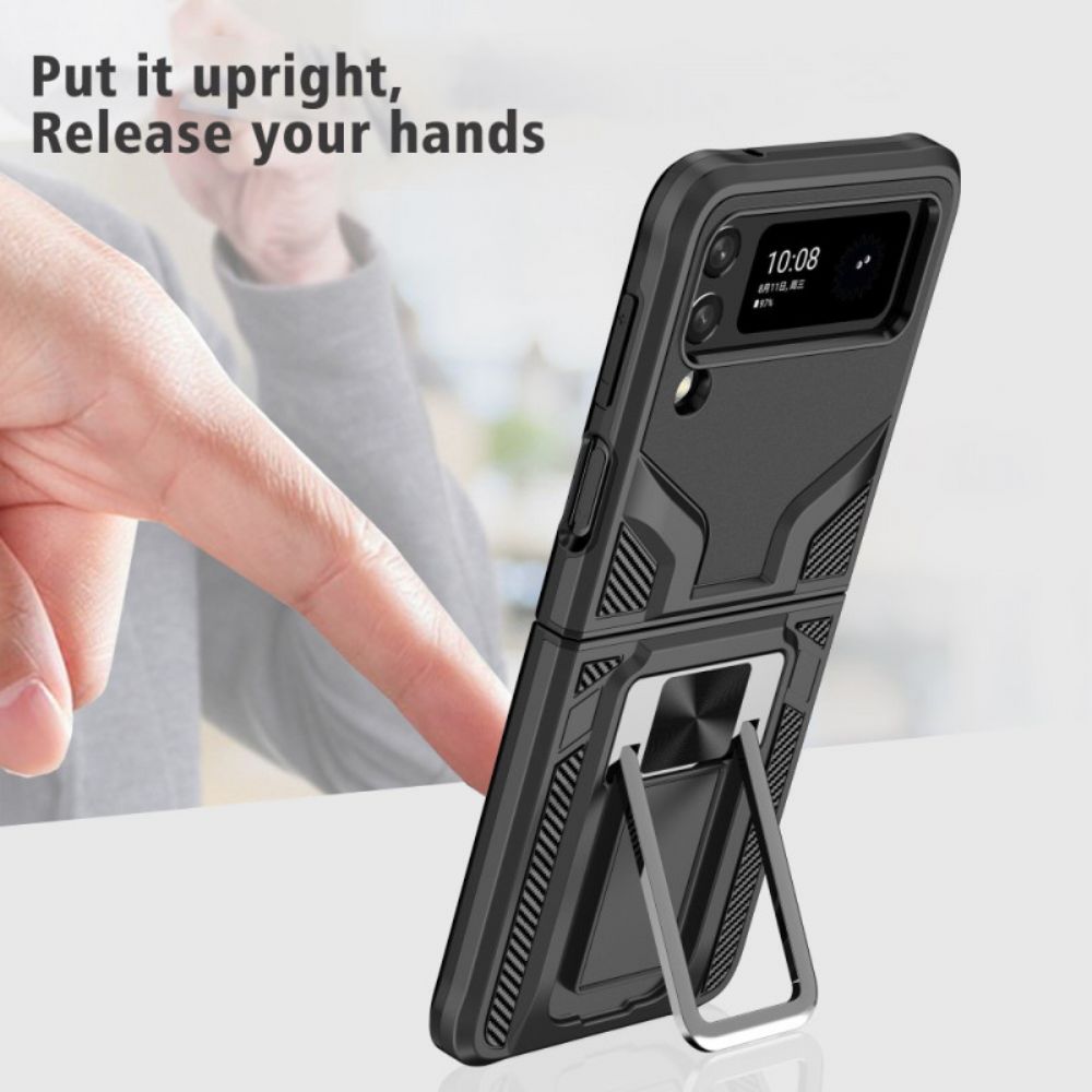 Handyhülle Für Samsung Galaxy Z Flip 3 5G Flip Case Premium-ring