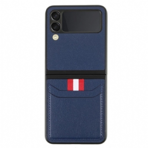 Hülle Für Samsung Galaxy Z Flip 3 5G Flip Case Dreifarbiger Kartenhalter
