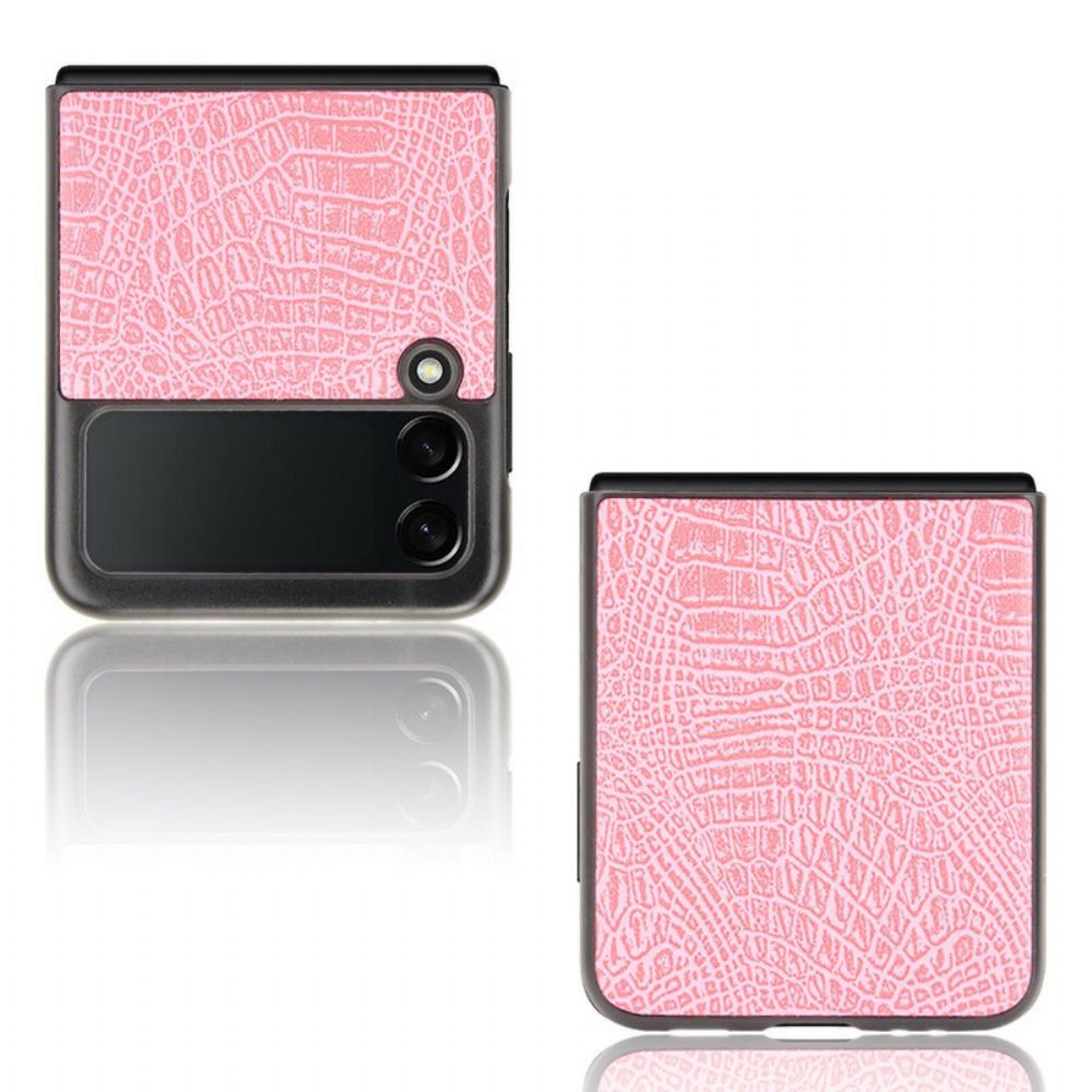Hülle Für Samsung Galaxy Z Flip 3 5G Flip Case Krokodilleder-effekt