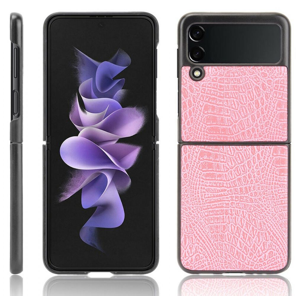Hülle Für Samsung Galaxy Z Flip 3 5G Flip Case Krokodilleder-effekt
