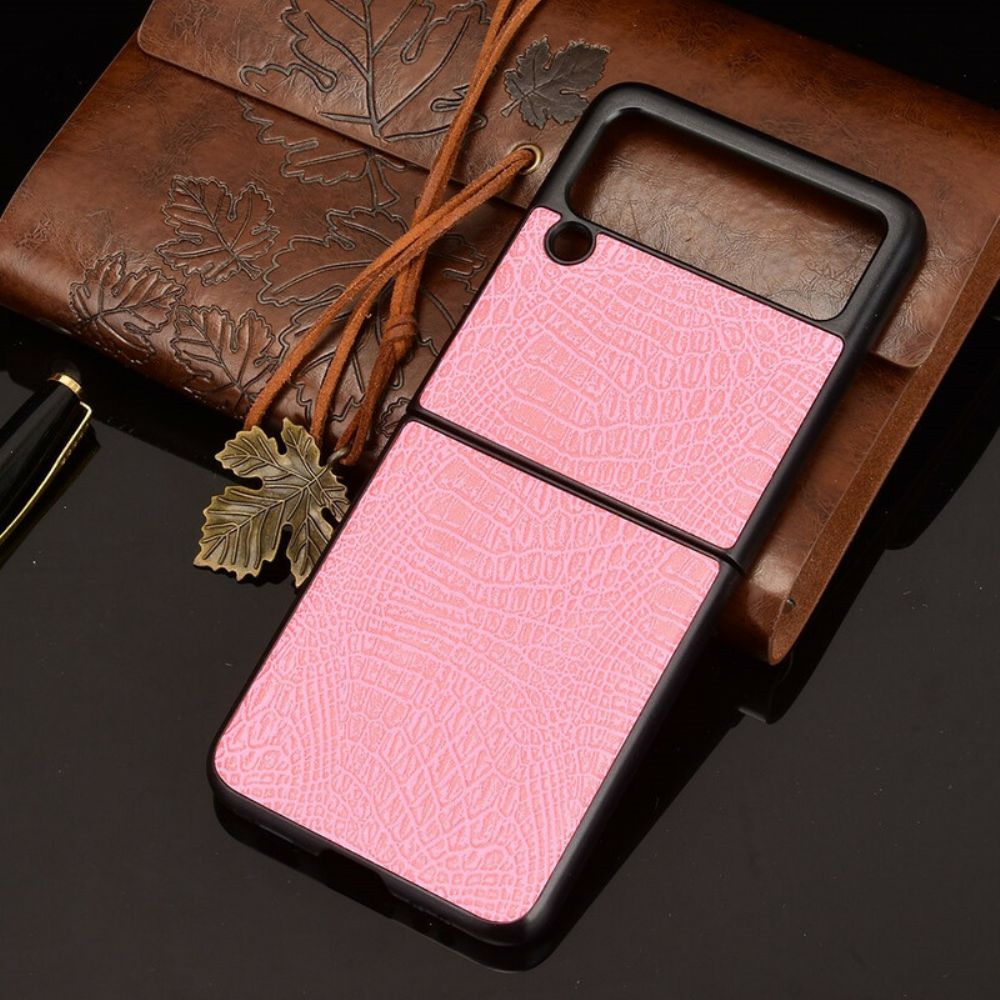 Hülle Für Samsung Galaxy Z Flip 3 5G Flip Case Krokodilleder-effekt