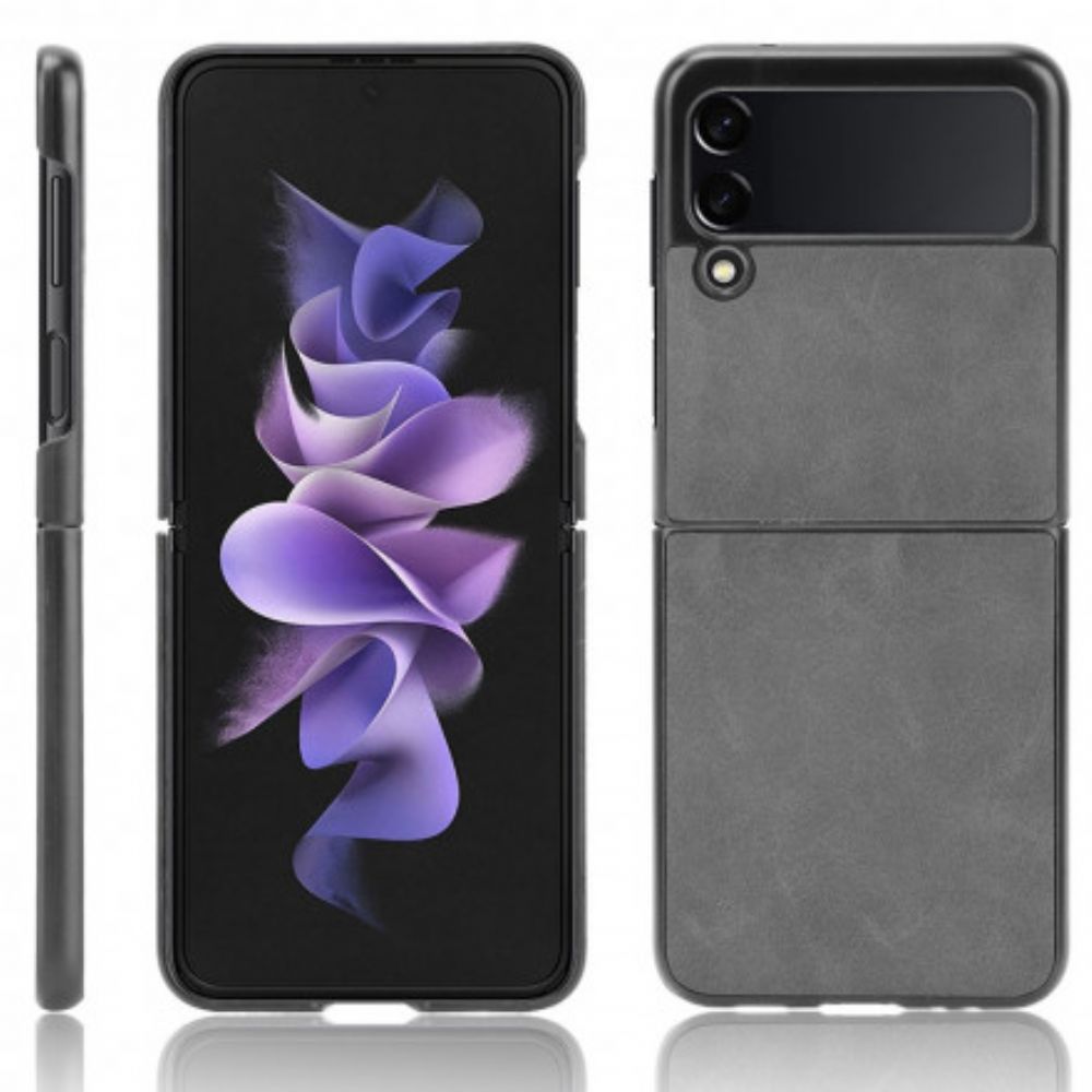 Hülle Für Samsung Galaxy Z Flip 3 5G Flip Case Ledereffekt