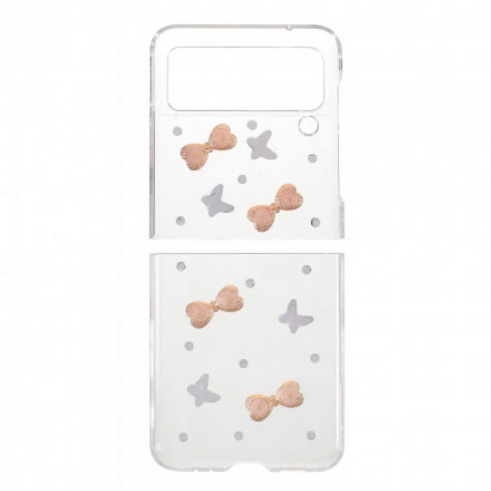 Hülle Für Samsung Galaxy Z Flip 3 5G Flip Case Schmetterlinge Aus Edelstein