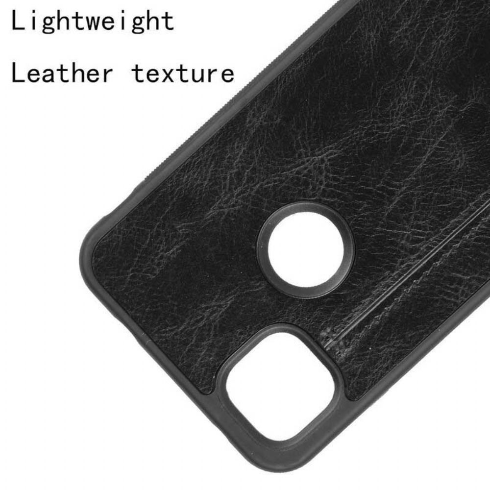 Hülle Für Google Pixel 4a Nähte Lederoptik