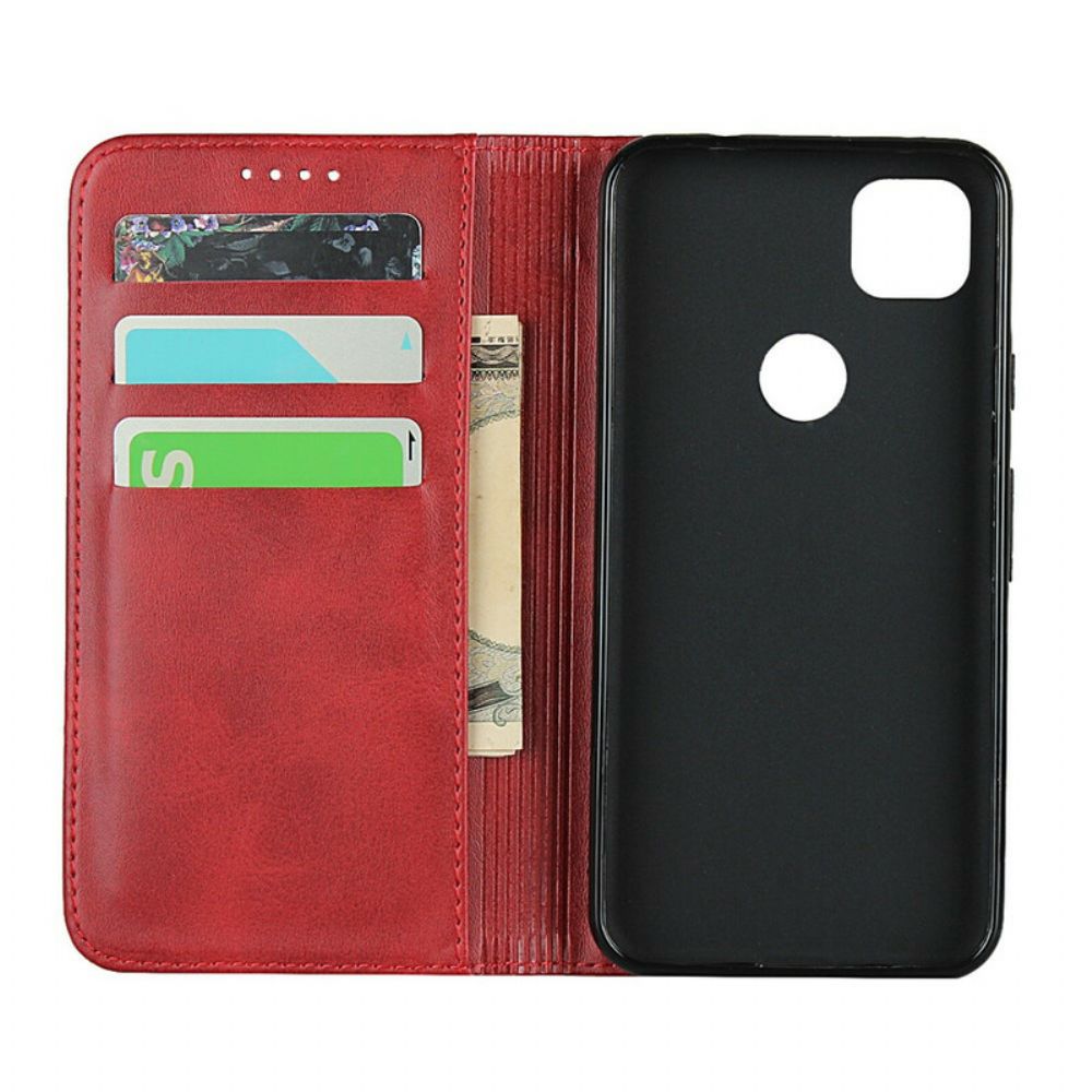 Schutzhülle Für Google Pixel 4a Flip Case Premium-kunstledernähte