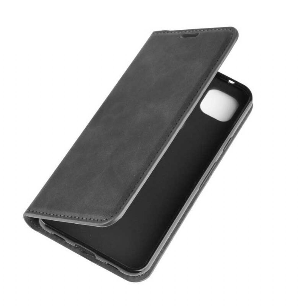 Schutzhülle Für Google Pixel 4a Flip Case Weicher Seidenleder-effekt