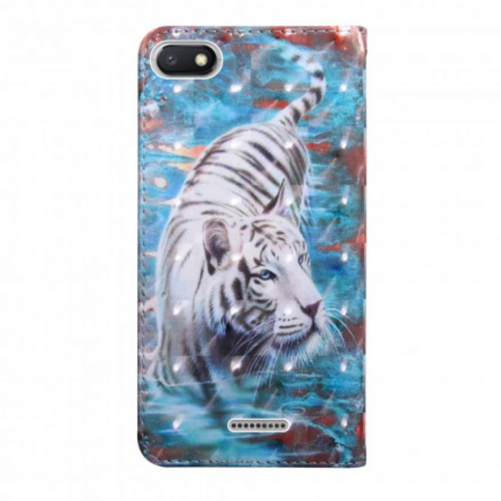 Flip Case Für Xiaomi Redmi 6A Tiger Im Wasser