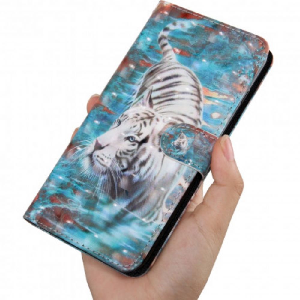 Flip Case Für Xiaomi Redmi 6A Tiger Im Wasser