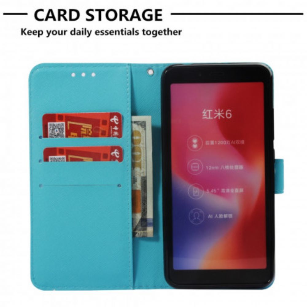 Lederhüllen Für Xiaomi Redmi 6A Fräulein Eule