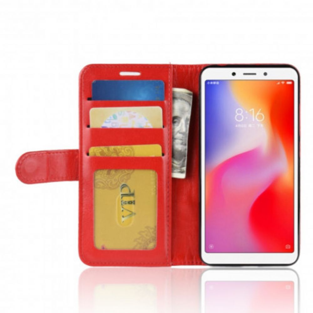 Lederhüllen Für Xiaomi Redmi 6A Klassischer Ledereffekt