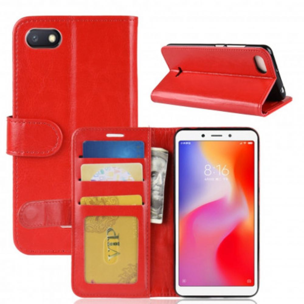 Lederhüllen Für Xiaomi Redmi 6A Klassischer Ledereffekt