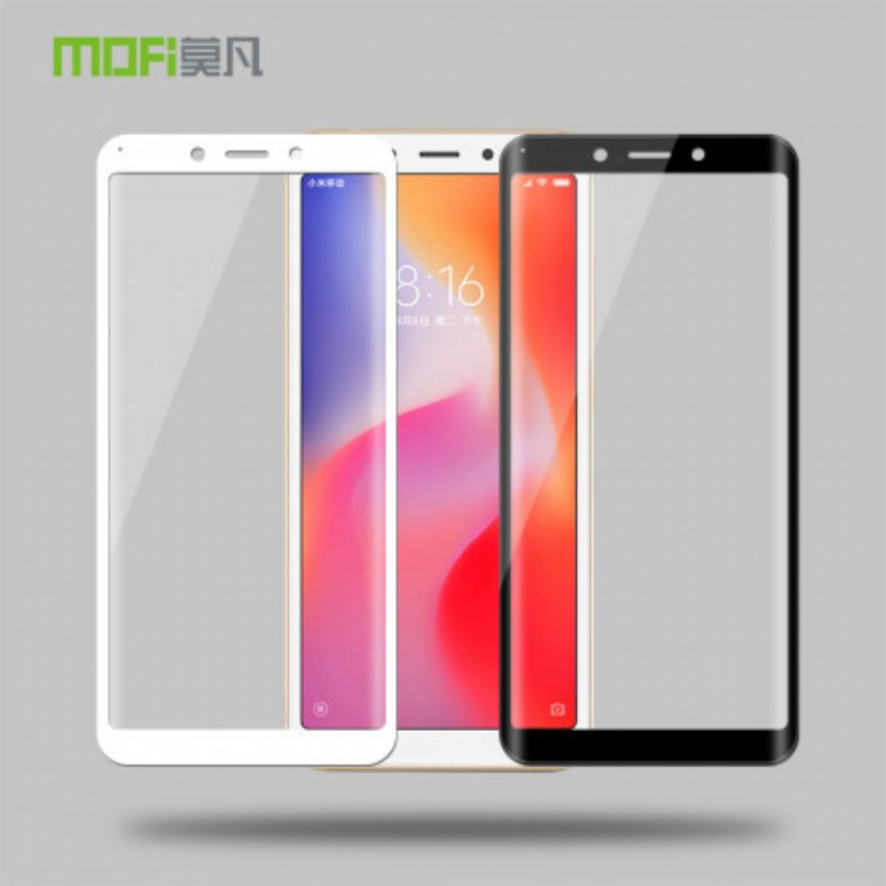 Xiaomi Redmi 6A Displayschutzfolie Aus Gehärtetem Glas Mit Farbigen Kanten