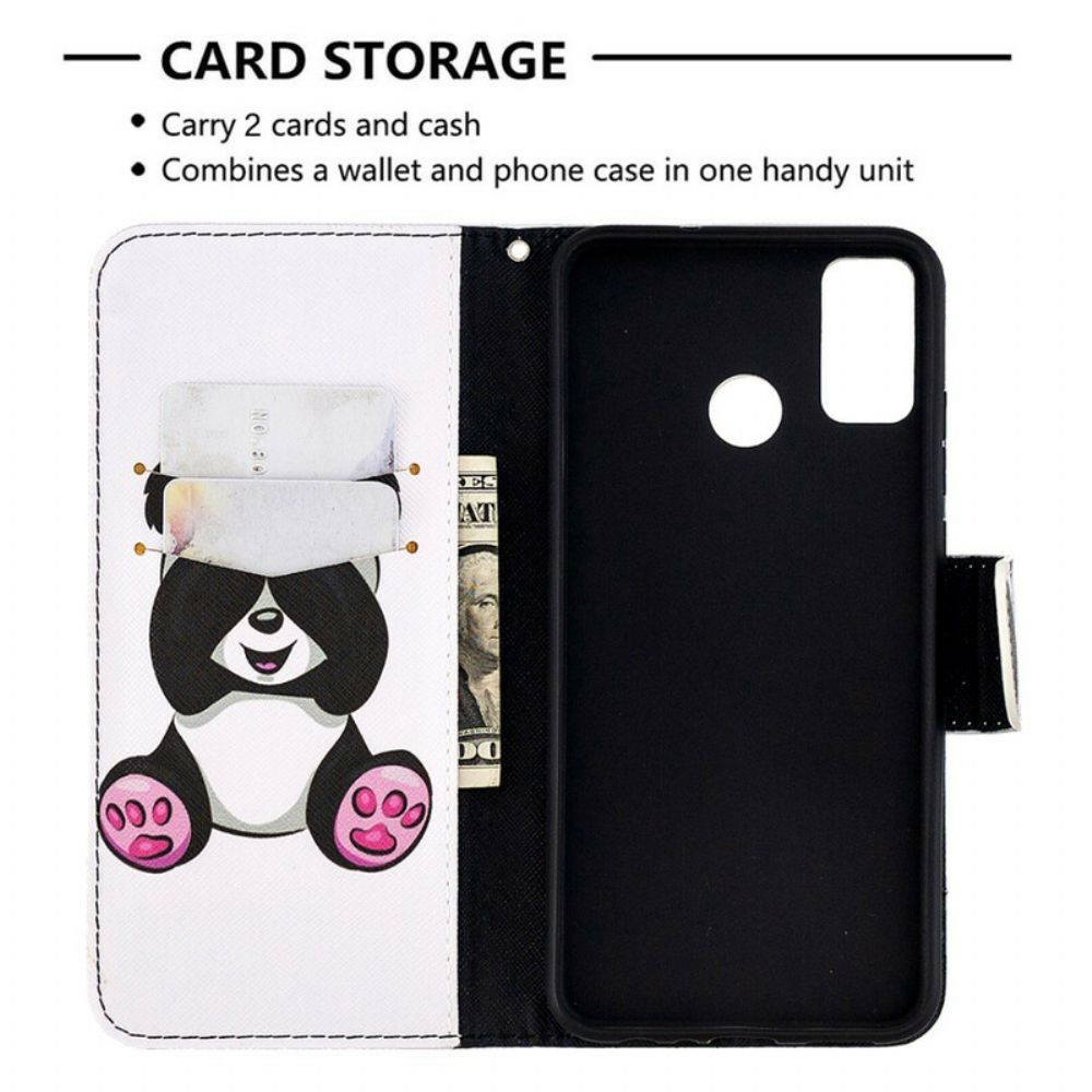 Flip Case Für Honor 9X Lite Panda-spaß