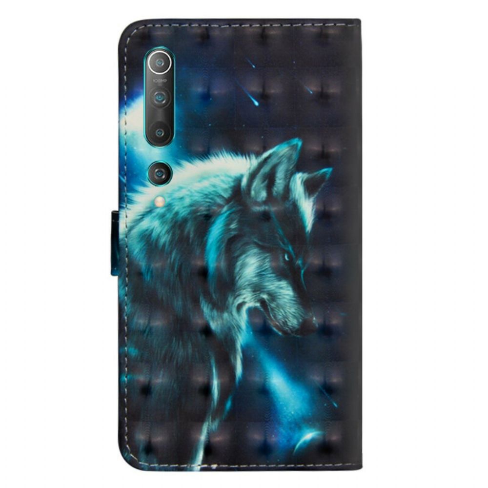 Lederhüllen Für Xiaomi Mi 10 / 10 Pro Majestätischer Wolf