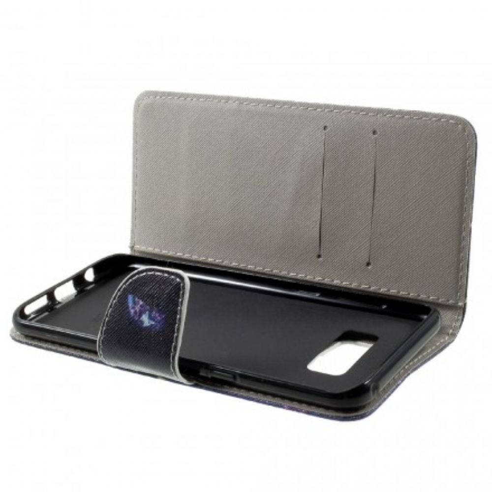 Lederhüllen Für Samsung Galaxy S8 Plus Schmetterlinge