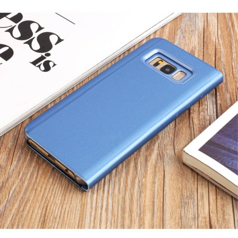 Schutzhülle Für Samsung Galaxy S8 Plus Spiegel- Und Ledereffekt