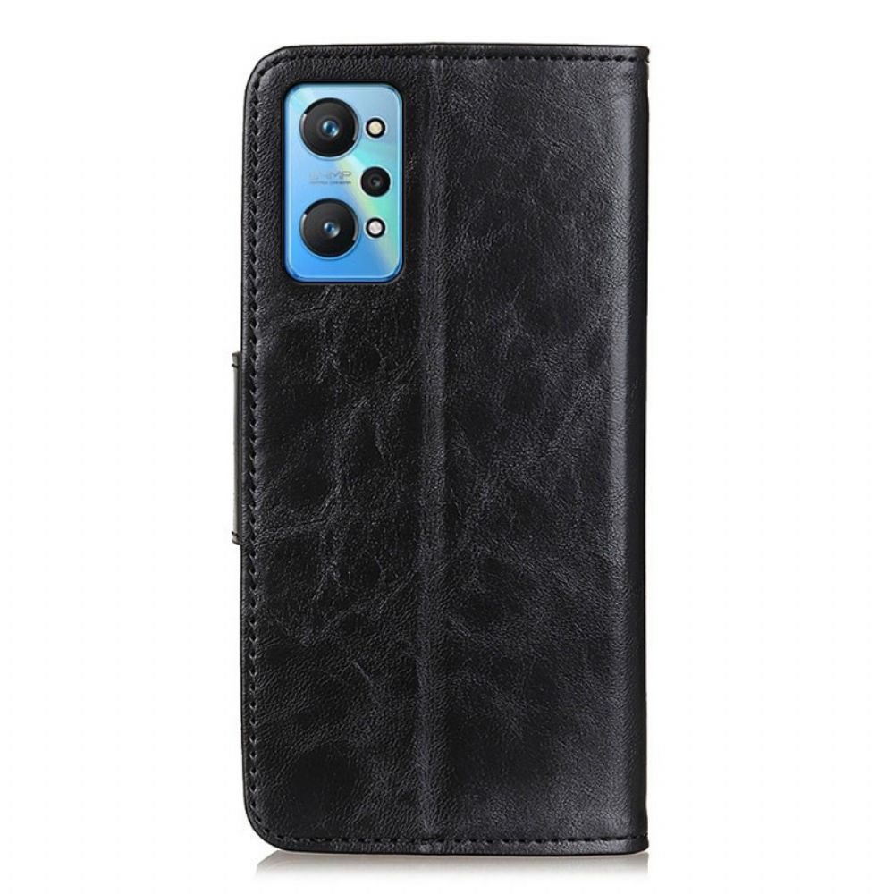 Flip Case Für Realme GT Neo 3T / Neo 2 Flip Case Textur-magnetklappe
