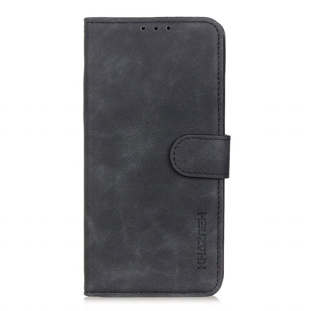 Flip Case Für Realme GT Neo 3T / Neo 2 Vintage Matter Ledereffekt Khazneh