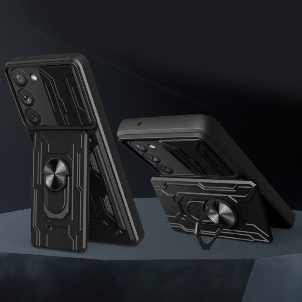 Handyhülle Für Samsung Galaxy S23 5G Kameraabdeckung Und Ständer