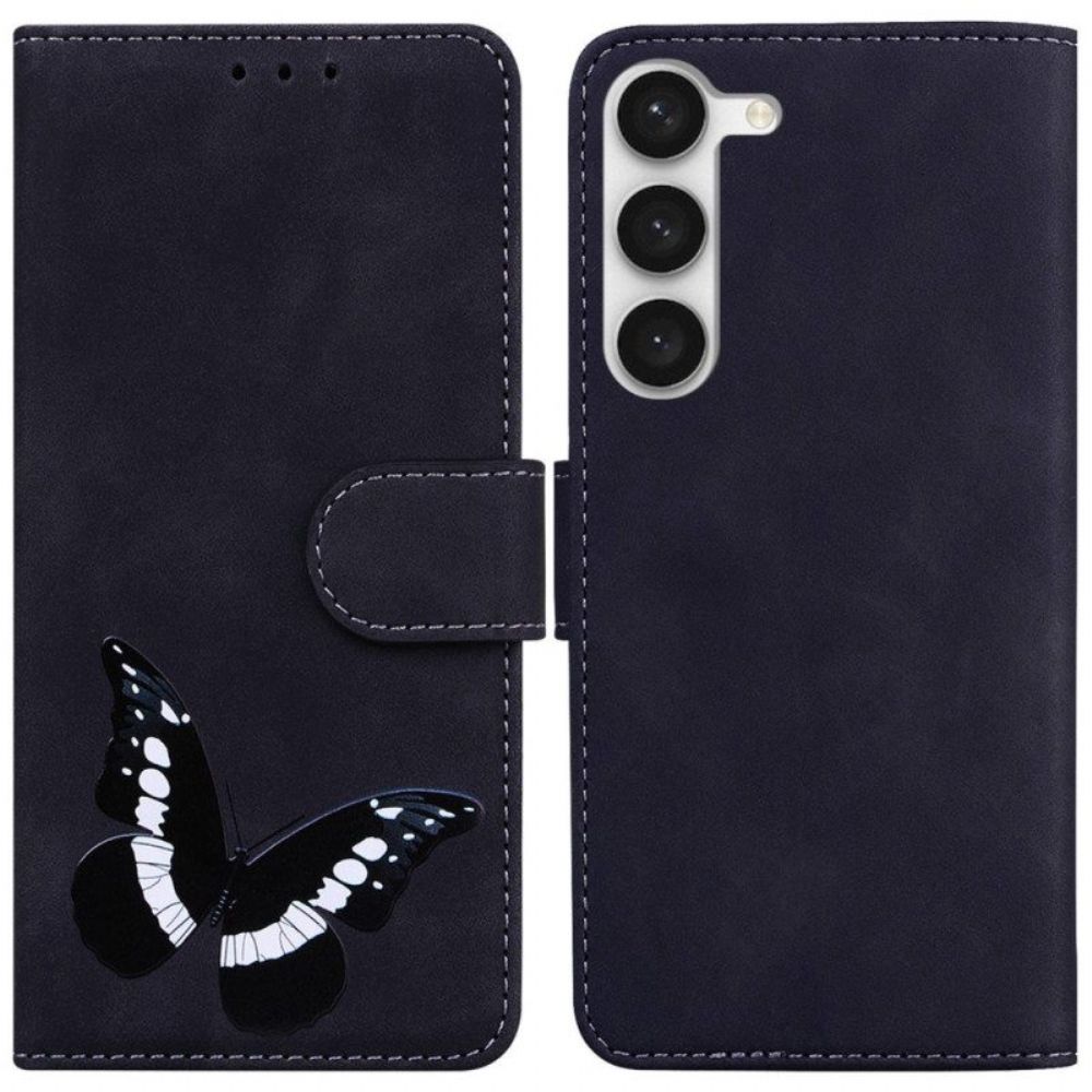 Lederhüllen Für Samsung Galaxy S23 5G Schmetterling