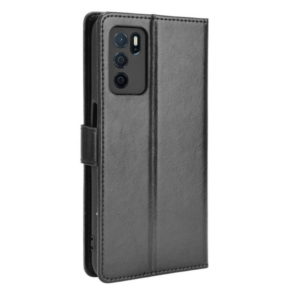 Flip Case Für Oppo A16 / A16s Auffälliges Kunstleder