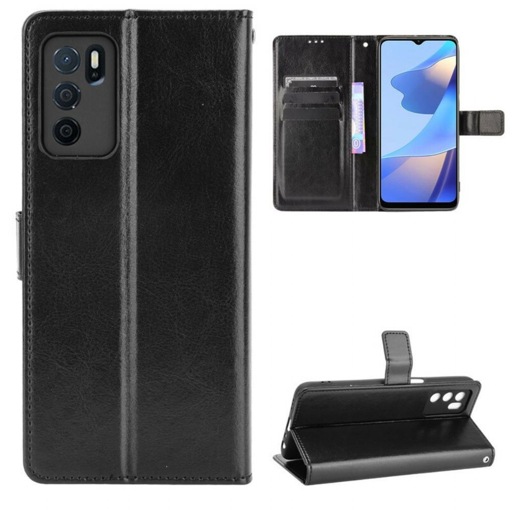 Flip Case Für Oppo A16 / A16s Auffälliges Kunstleder