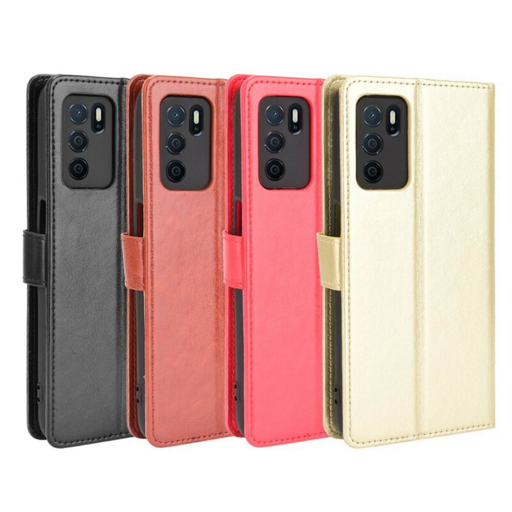 Flip Case Für Oppo A16 / A16s Auffälliges Kunstleder
